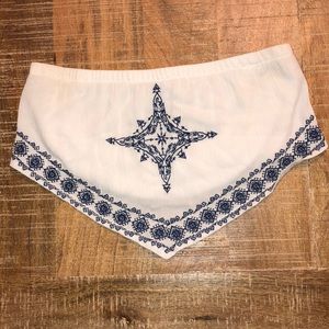 Charolette Russe Strapless Crop Top